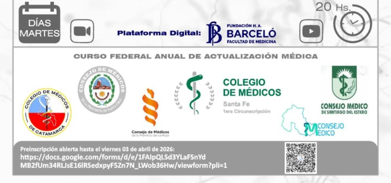 🇦🇷 Se lanzó el Curso Federal de Actualización Médica 2026: una propuesta que une a profesionales de todo el país 🩺 | Inicio: martes 7 de abril