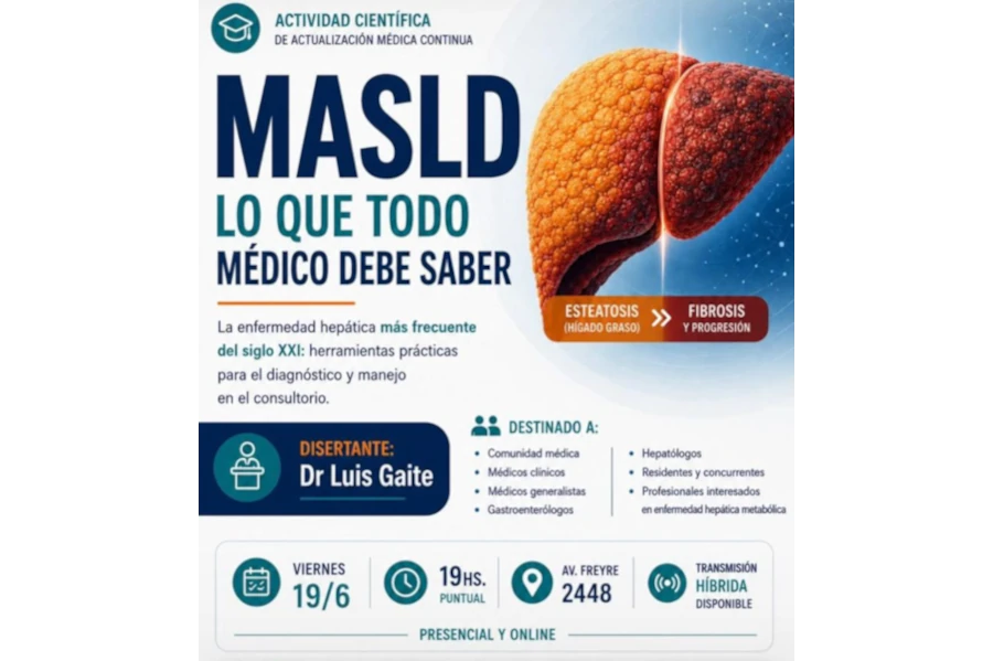 🩺 MASLD en foco: actualización clave para la práctica médica | Viernes 19 de junio