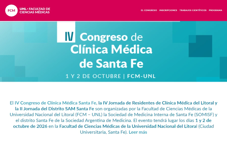 🌐🩺 Tecnología, innovación y nuevas miradas: llega el IV Congreso de Clínica Médica | Fecha: 1 y 2 de octubre
